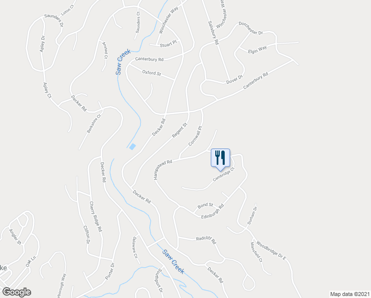 map of restaurants, bars, coffee shops, grocery stores, and more near 757 Cornwall Place in Pike County