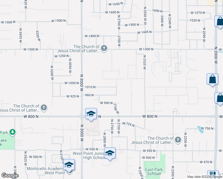 map of restaurants, bars, coffee shops, grocery stores, and more near 2783 1010 North in Clinton