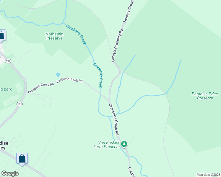 map of restaurants, bars, coffee shops, grocery stores, and more near 389 Henry's Crossing Road in Cresco