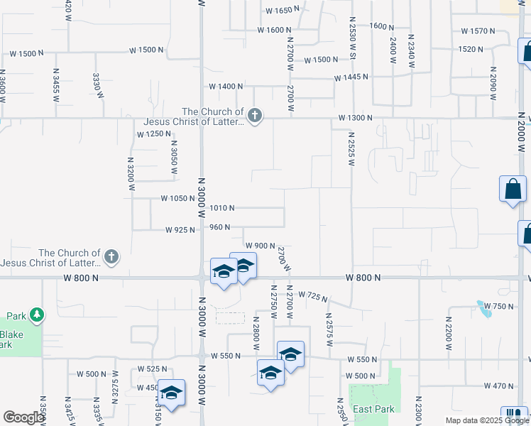 map of restaurants, bars, coffee shops, grocery stores, and more near 2807 1010 North in Clinton