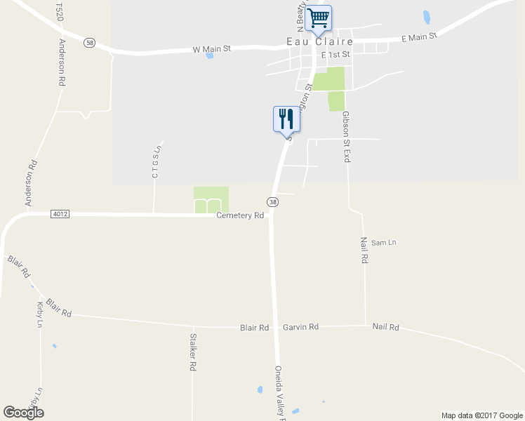 map of restaurants, bars, coffee shops, grocery stores, and more near 3135 Oneida Valley Road in Hilliards