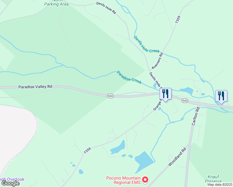 map of restaurants, bars, coffee shops, grocery stores, and more near 105 Nauman Road in Cresco