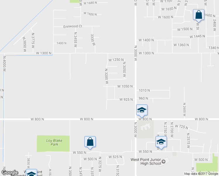 map of restaurants, bars, coffee shops, grocery stores, and more near 1022 N 3200 W in West Point