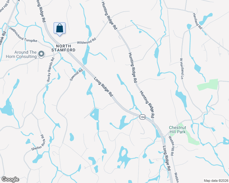 map of restaurants, bars, coffee shops, grocery stores, and more near 1897 Long Ridge Road in Stamford