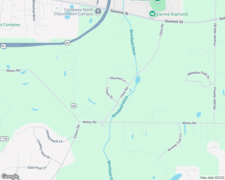 map of restaurants, bars, coffee shops, grocery stores, and more near 2043 Bull Drive in Kent