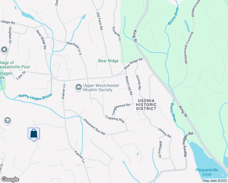 map of restaurants, bars, coffee shops, grocery stores, and more near 10 Wyeth Court in Pleasantville