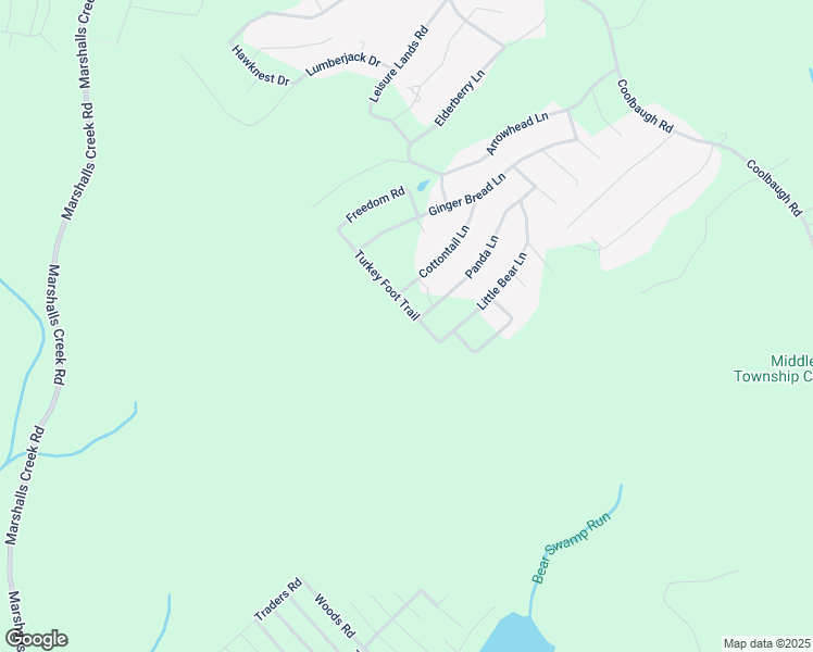 map of restaurants, bars, coffee shops, grocery stores, and more near 6103 Turkey Foot Trail in East Stroudsburg