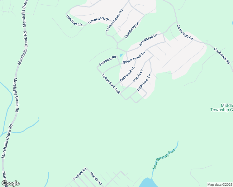 map of restaurants, bars, coffee shops, grocery stores, and more near 6103 Turkey Foot Trail in East Stroudsburg