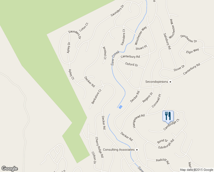 map of restaurants, bars, coffee shops, grocery stores, and more near 120 Decker Road in Pike County