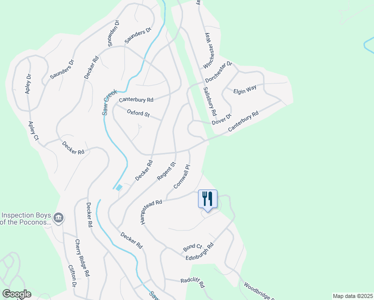 map of restaurants, bars, coffee shops, grocery stores, and more near 687 Saw Creek Estate in Pike County