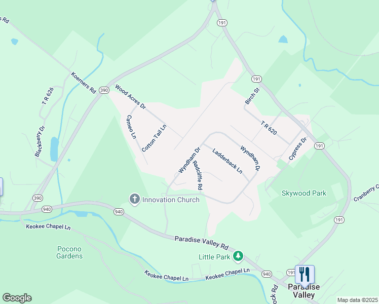 map of restaurants, bars, coffee shops, grocery stores, and more near 201-1086 Green Chapel Lane in Cresco