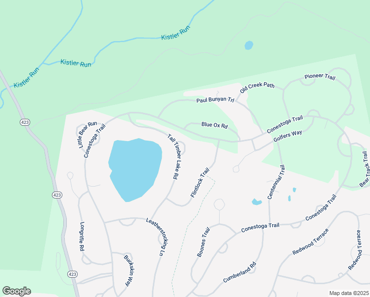 map of restaurants, bars, coffee shops, grocery stores, and more near Lake Shore Circle in Pocono Pines