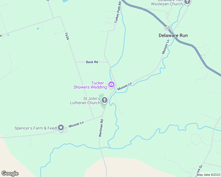 map of restaurants, bars, coffee shops, grocery stores, and more near Musser Lane in Watsontown