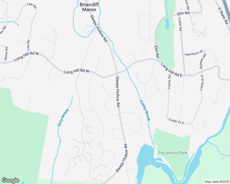 map of restaurants, bars, coffee shops, grocery stores, and more near 416 Sleepy Hollow Road in Briarcliff Manor