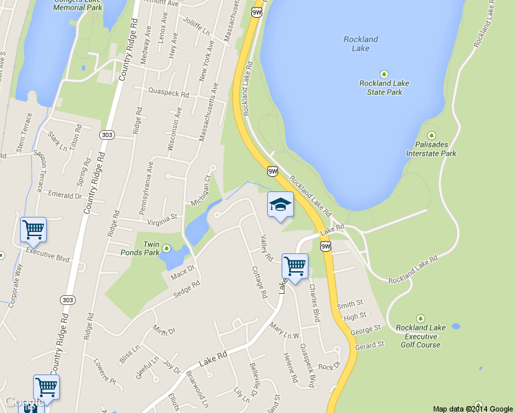 map of restaurants, bars, coffee shops, grocery stores, and more near 241 Valley Rd in Valley Cottage