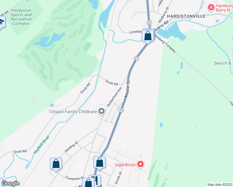 map of restaurants, bars, coffee shops, grocery stores, and more near 437 Rutherford Avenue in Franklin