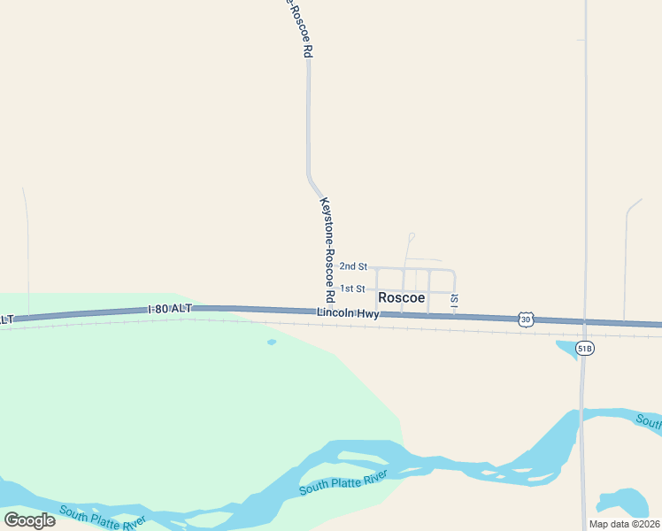 map of restaurants, bars, coffee shops, grocery stores, and more near 1000 Keystone-Roscoe Road in Ogallala