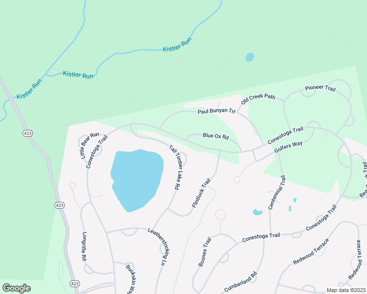 map of restaurants, bars, coffee shops, grocery stores, and more near Lake Shore Cir in Pocono Pines