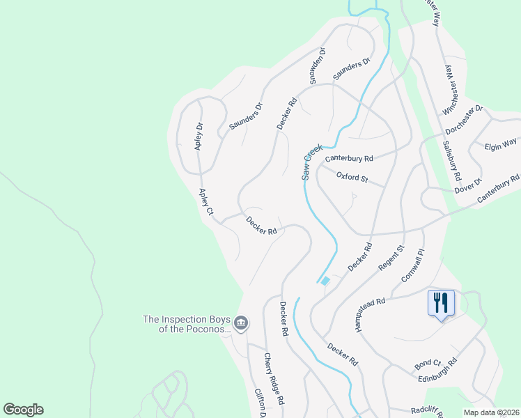 map of restaurants, bars, coffee shops, grocery stores, and more near 163 Yorkshire Court in Pike County