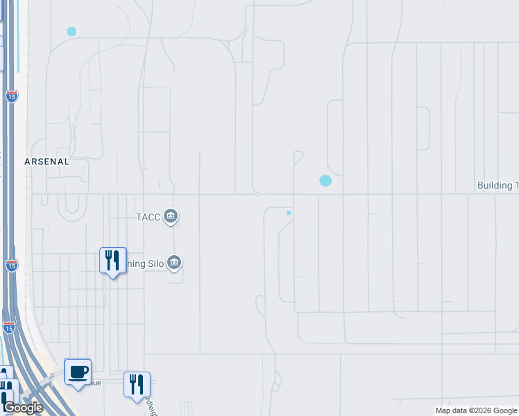 map of restaurants, bars, coffee shops, grocery stores, and more near 7981 Georgia Street in Hill Air Force Base