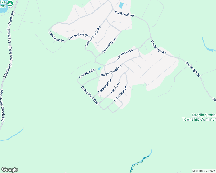 map of restaurants, bars, coffee shops, grocery stores, and more near 5827 Cottontail Lane in East Stroudsburg