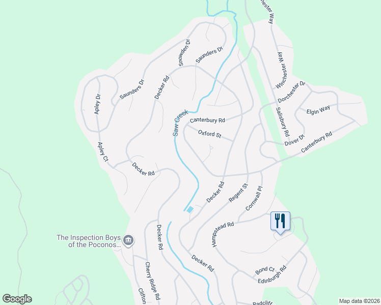 map of restaurants, bars, coffee shops, grocery stores, and more near 277 Canterbury Road in Pike County