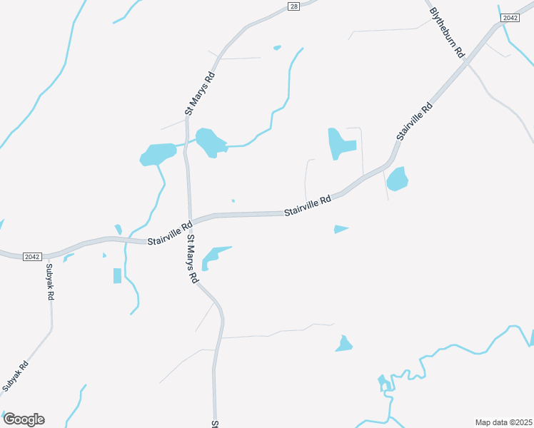 map of restaurants, bars, coffee shops, grocery stores, and more near Stairville Road in Nuangola
