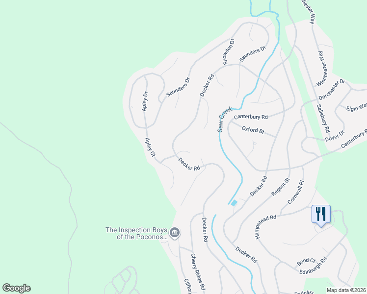 map of restaurants, bars, coffee shops, grocery stores, and more near 163 Yorkshire Court in Pike County