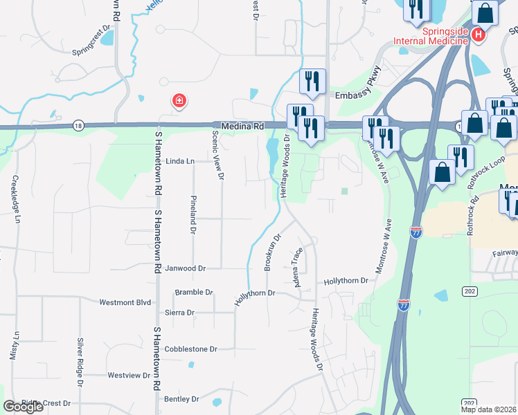 map of restaurants, bars, coffee shops, grocery stores, and more near 146 Lethbridge Circle in Copley