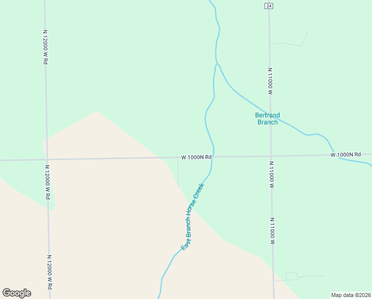 map of restaurants, bars, coffee shops, grocery stores, and more near 11401 West 1000N Road in Bonfield