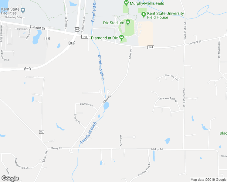 map of restaurants, bars, coffee shops, grocery stores, and more near 5223 Cline Road in Kent