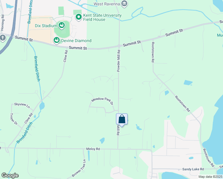 map of restaurants, bars, coffee shops, grocery stores, and more near 5281 Deer Trace Drive in Kent