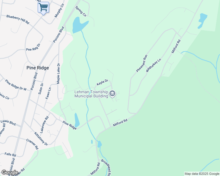 map of restaurants, bars, coffee shops, grocery stores, and more near 624 Georgetown Road in Nazareth