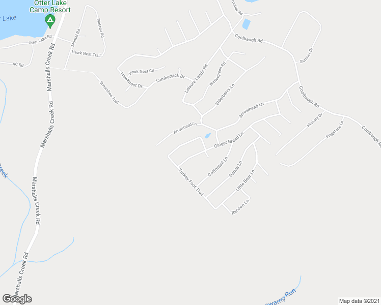 map of restaurants, bars, coffee shops, grocery stores, and more near 5498 Ginger Bread Lane in East Stroudsburg