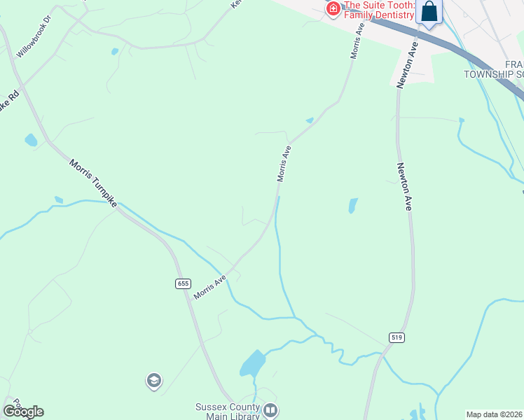 map of restaurants, bars, coffee shops, grocery stores, and more near 64 Morris Avenue in Branchville