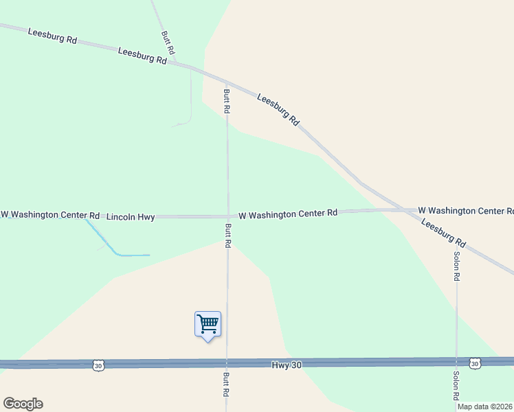 map of restaurants, bars, coffee shops, grocery stores, and more near 13020 West Washington Center Road in Fort Wayne
