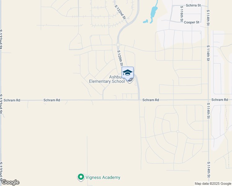 map of restaurants, bars, coffee shops, grocery stores, and more near 12202 Schram Road in Papillion