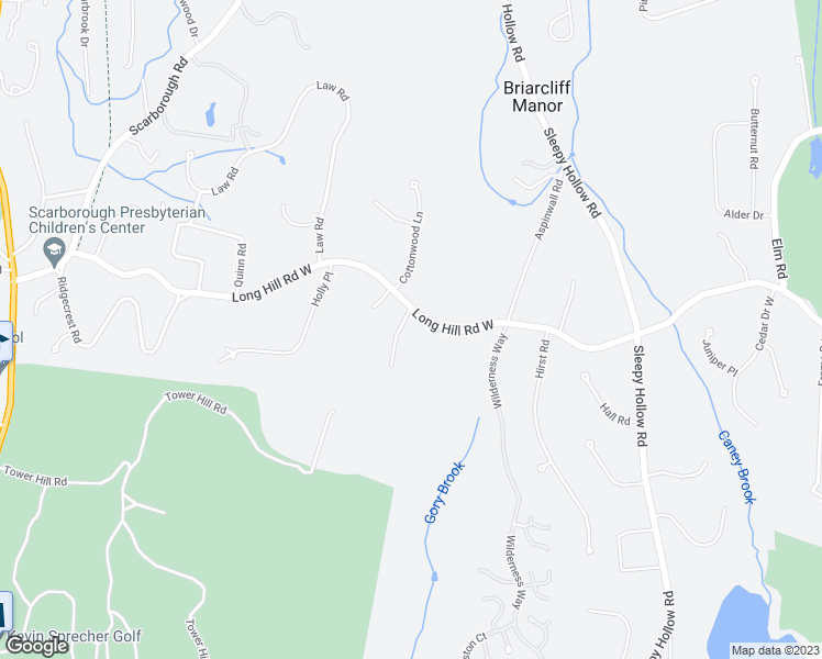 map of restaurants, bars, coffee shops, grocery stores, and more near 670 Long Hill Road West in Briarcliff Manor