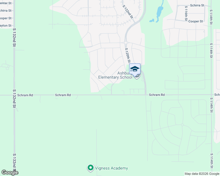 map of restaurants, bars, coffee shops, grocery stores, and more near 12420 Schram Road in Papillion