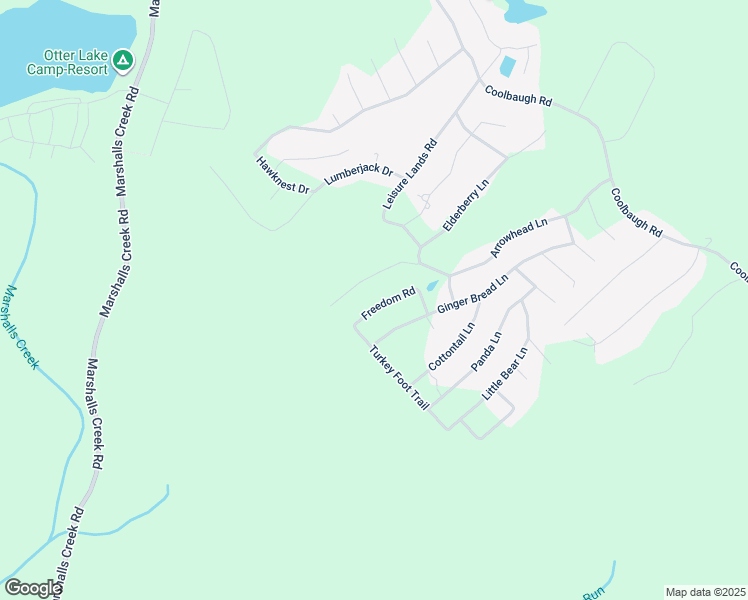 map of restaurants, bars, coffee shops, grocery stores, and more near 6167 Freedom Road in East Stroudsburg