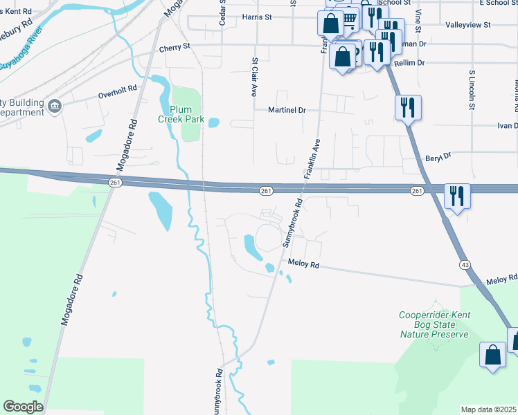 map of restaurants, bars, coffee shops, grocery stores, and more near 186 Shaw Drive in Kent