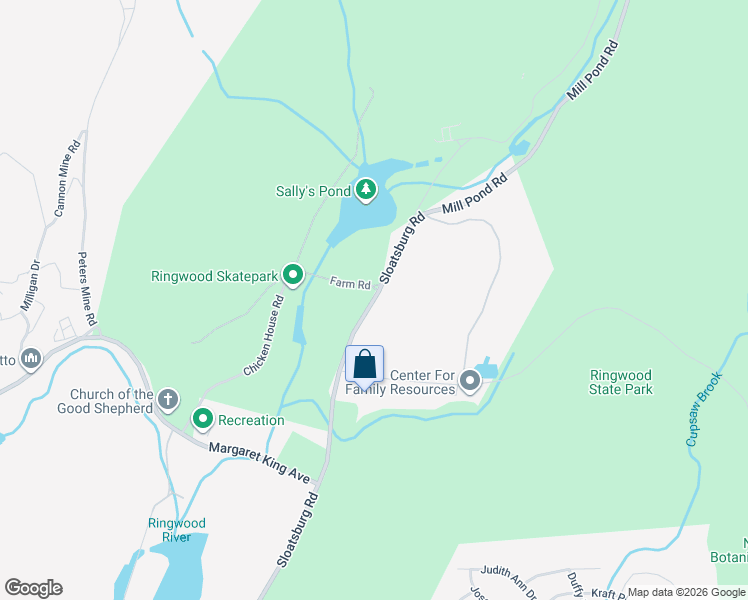 map of restaurants, bars, coffee shops, grocery stores, and more near 266 Sloatsburg Road in Ringwood