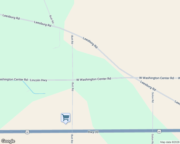 map of restaurants, bars, coffee shops, grocery stores, and more near 13020 West Washington Center Road in Fort Wayne