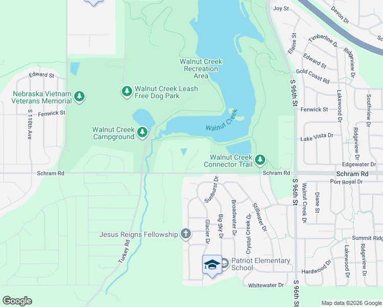 map of restaurants, bars, coffee shops, grocery stores, and more near 1904 Mallard View Circle in Papillion