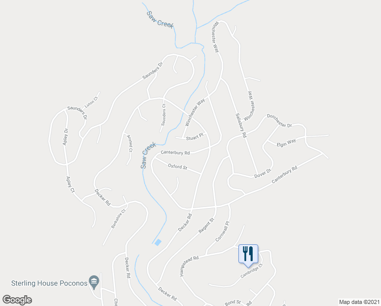 map of restaurants, bars, coffee shops, grocery stores, and more near 939 Canterbury Road in Pike County