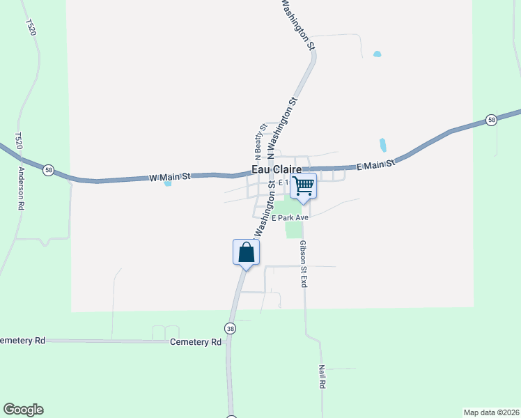 map of restaurants, bars, coffee shops, grocery stores, and more near in Eau Claire