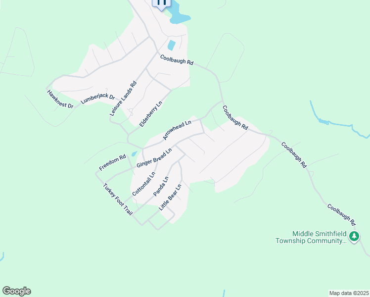 map of restaurants, bars, coffee shops, grocery stores, and more near 5707 Possum Trail in East Stroudsburg