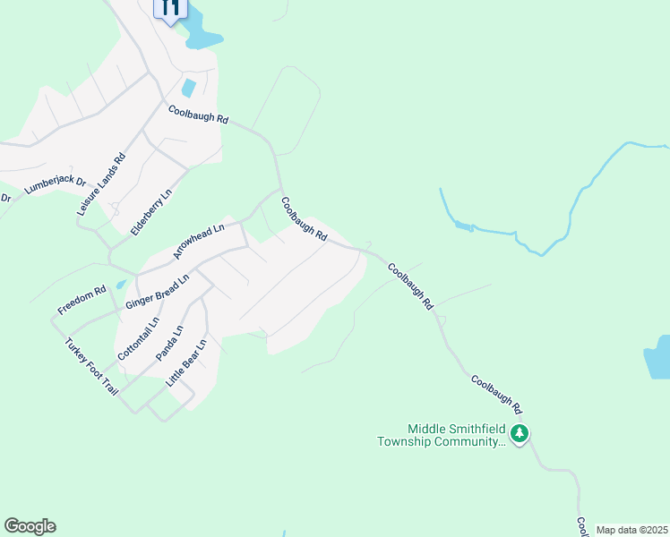 map of restaurants, bars, coffee shops, grocery stores, and more near 23 Flagstone Lane in East Stroudsburg
