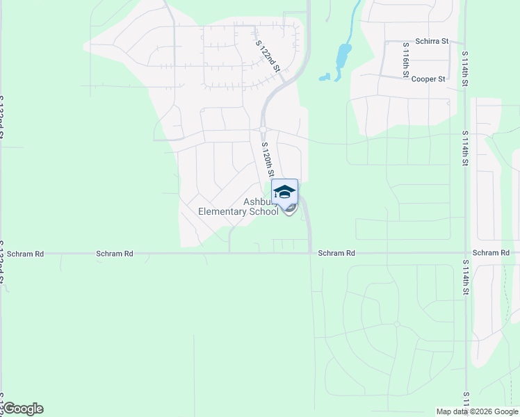 map of restaurants, bars, coffee shops, grocery stores, and more near 12202 Schram Road in Papillion