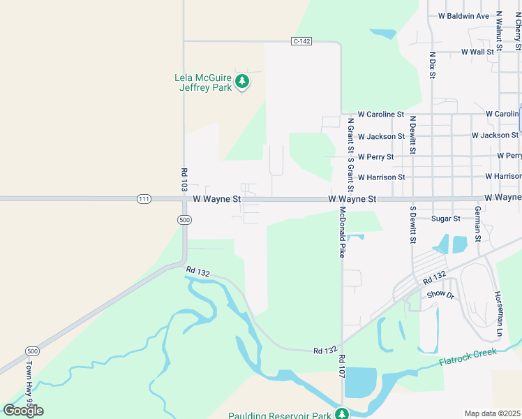 map of restaurants, bars, coffee shops, grocery stores, and more near 1009 W Wayne St in Paulding